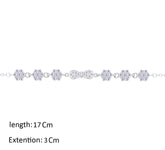 عصفور كريستال انسيال فضة عيار 925 علي شكل فيونكة مرصعة بالزركون